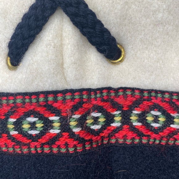 Vintage RARE Norwegian Wool Nordic Pullover Coat - Picture 7 of 9